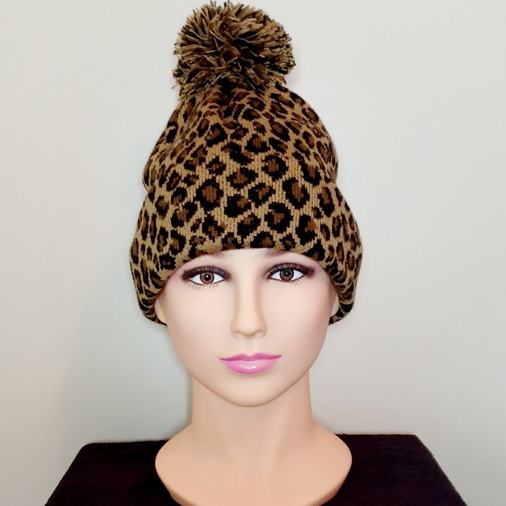 Leopard Print Beanie
